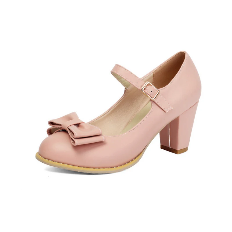 High heels for ladies women's pumps and heels Thick Heel Round toe Bowknot Fashion trend simple and elegant Wedding
High heels for ladies women's pumps and heels Thick Heel Round toe Bowknot Fashion trend simple and elegant Wedding