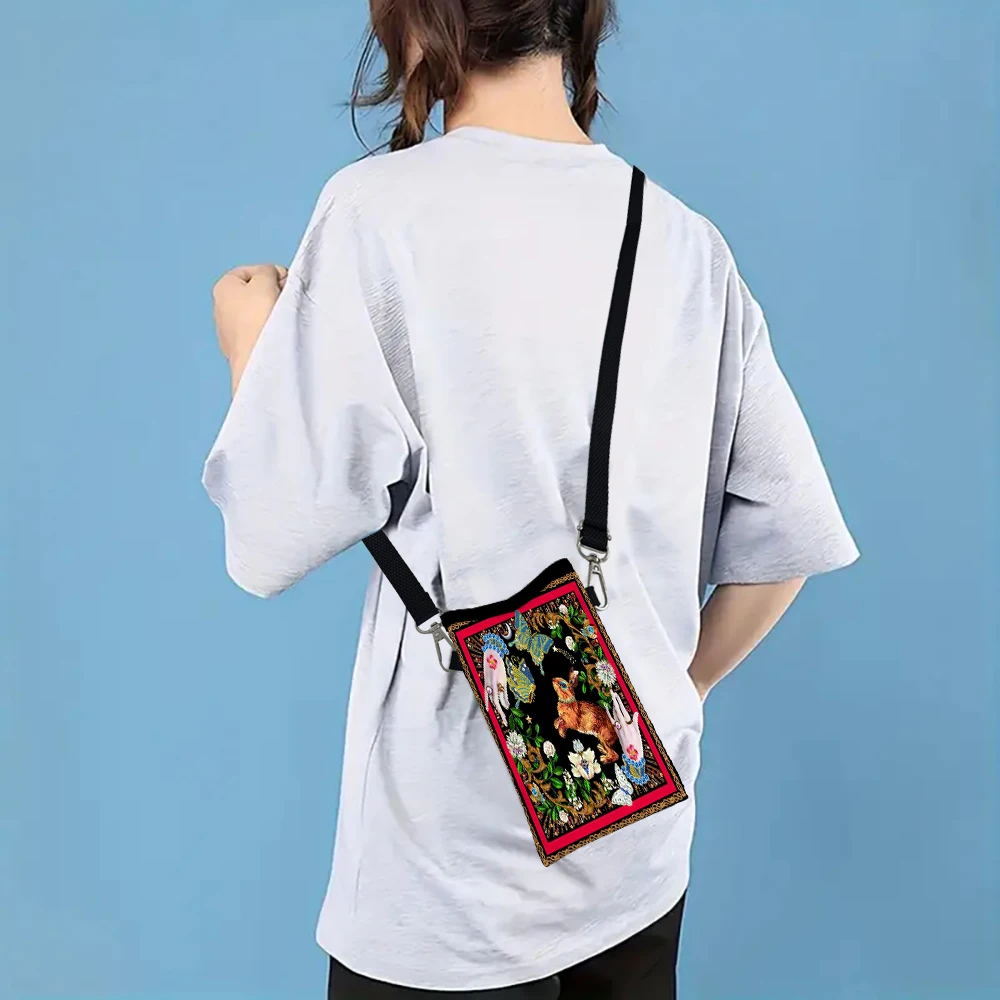 Rabbit and Dog Crossbody BagPrint Phone Wallet WithAdjustableShoulder Strap Unisex Design for Daily Use,Travel5.21
Rabbit and Dog Crossbody BagPrint Phone Wallet WithAdjustableShoulder Strap Unisex Design for Daily Use,Travel5.21