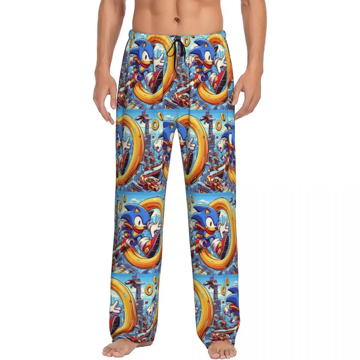 Custom Soniced Pajama Pants Sleepwear Men Elastic Waistband Cool Anime Sleep Lounge Bottoms with Pockets
Custom Soniced Pajama Pants Sleepwear Men Elastic Waistband Cool Anime Sleep Lounge Bottoms with Pockets