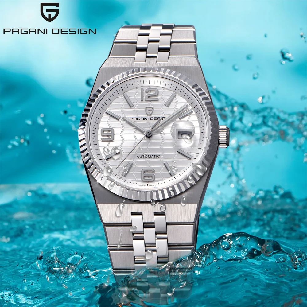 PAGANI DESIGN новые мужские часы, полностью автоматические механические часы, водонепроницаемые 100 м, мужские часы из нержавеющей стали, подарочная коробка, упаковка
PAGANI DESIGN новые мужские часы, полностью автоматические механические часы, водонепроницаемые 100 м, мужские часы из нержавеющей стали, подарочная коробка, упаковка