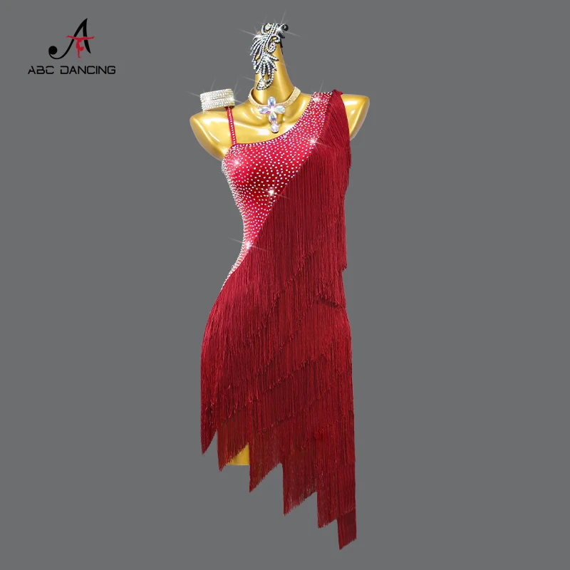 New Latin Dance Dress Professional Women Ball Party Skirt Practice Wear Prom Tassels Costume Ladies Line Suit Sports Girls Samba
New Latin Dance Dress Professional Women Ball Party Skirt Practice Wear Prom Tassels Costume Ladies Line Suit Sports Girls Samba