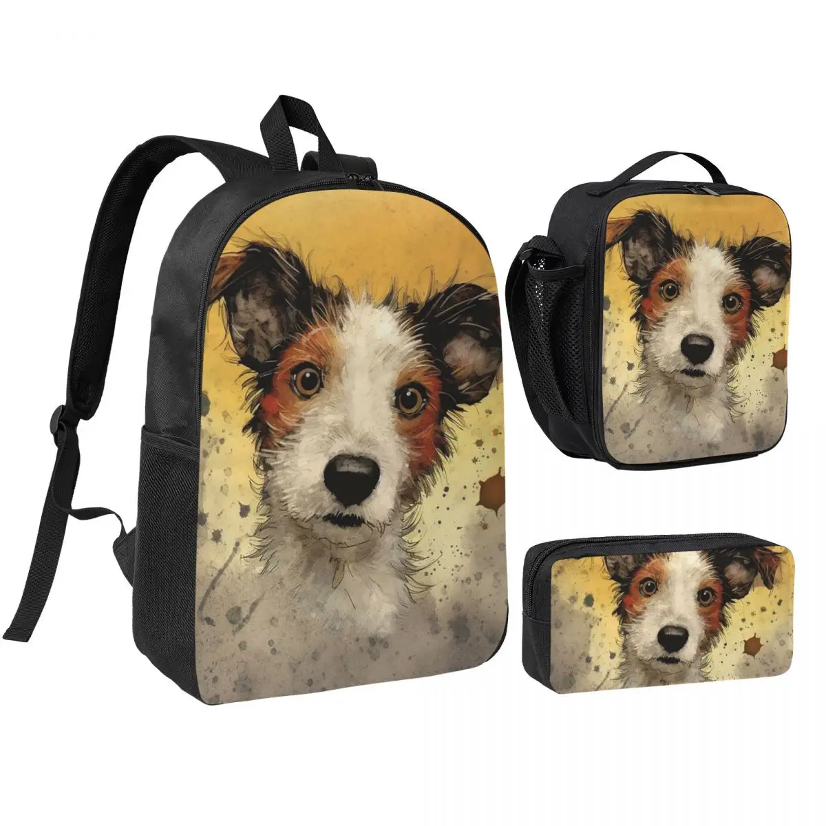 Dog Jack Russell Terrier Backpack Student BookBag School Bag Shoulder Bags 3ps Insulated Lunch Bag Pencil Case
Dog Jack Russell Terrier Backpack Student BookBag School Bag Shoulder Bags 3ps Insulated Lunch Bag Pencil Case