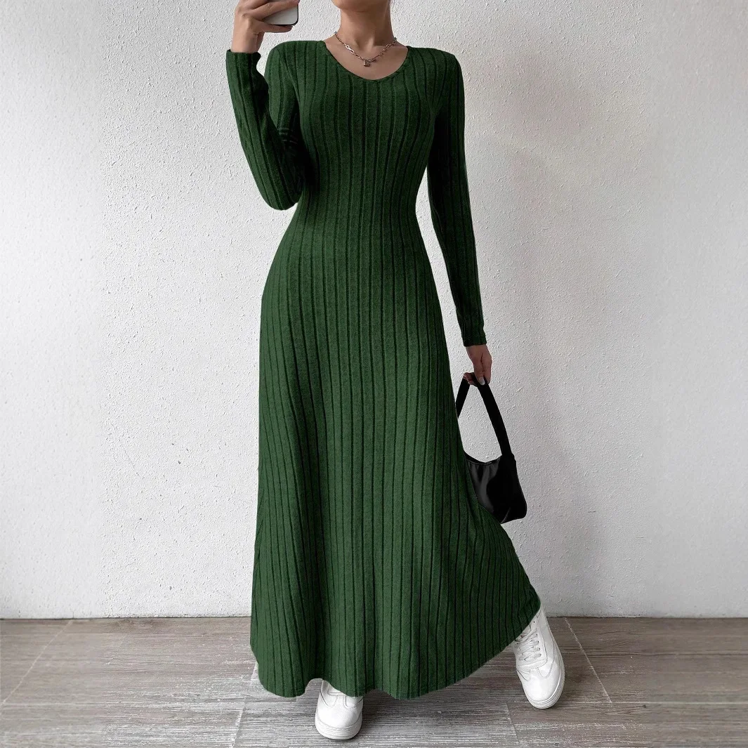Knitted Maxi Dress Women Elegant Party Autumn Winter O Neck Long Sleeves Sexy Slim Long Dresses Casual Holiday Street Dress Robe
Knitted Maxi Dress Women Elegant Party Autumn Winter O Neck Long Sleeves Sexy Slim Long Dresses Casual Holiday Street Dress Robe