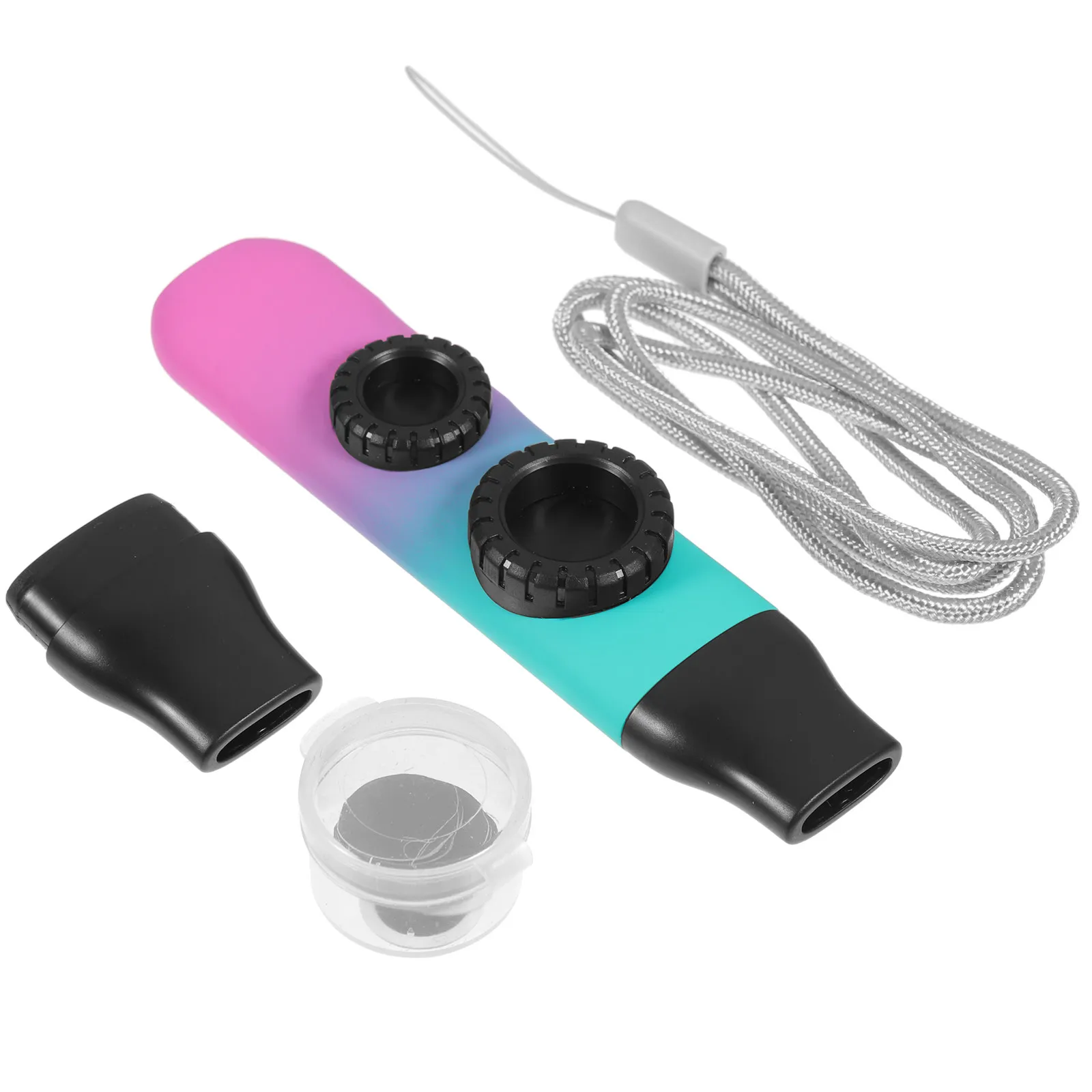 1Set Double Hole Kazoo Compact Portable Adjustable Tone Kazoo Mouth Instrument Kids Adults Guitar Ukulele Partner with Rope
1Set Double Hole Kazoo Compact Portable Adjustable Tone Kazoo Mouth Instrument Kids Adults Guitar Ukulele Partner with Rope