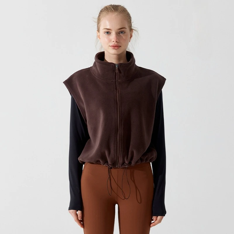 Casual Vest Coat Women Solid Fleece Jacket Sleeveless Stand Sollar Warm Autum Winter Jackets Overcoat Streetwear Outerwear Coats
Casual Vest Coat Women Solid Fleece Jacket Sleeveless Stand Sollar Warm Autum Winter Jackets Overcoat Streetwear Outerwear Coats