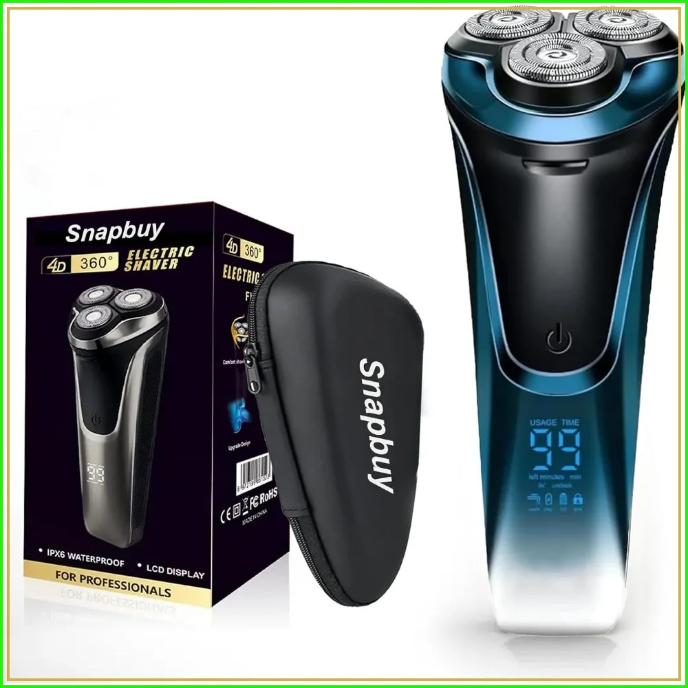 Electric Razor for Men, Waterproof Cordless Shaver, 90-Min Runtime, 4D Floating Blades, Fast Charging, Wet & Dry Use
Electric Razor for Men, Waterproof Cordless Shaver, 90-Min Runtime, 4D Floating Blades, Fast Charging, Wet & Dry Use