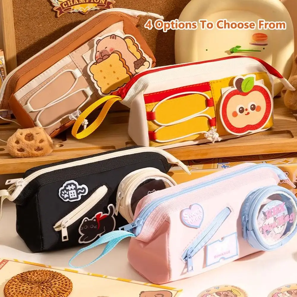 Portable Large Opening Pen Bag Handheld Design Large Capacity Pencil Case Multi Layer Stationery Organizer Students
Portable Large Opening Pen Bag Handheld Design Large Capacity Pencil Case Multi Layer Stationery Organizer Students