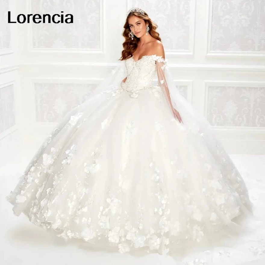 Платье Lorencia цвета слоновой кости для Quinceanera с 3D цветочной аппликацией бисером и накидкой бальное платье мексиканское милое 16 Vestidos De 15 лет YQD705
Платье Lorencia цвета слоновой кости для Quinceanera с 3D цветочной аппликацией бисером и накидкой бальное платье мексиканское милое 16 Vestidos De 15 лет YQD705