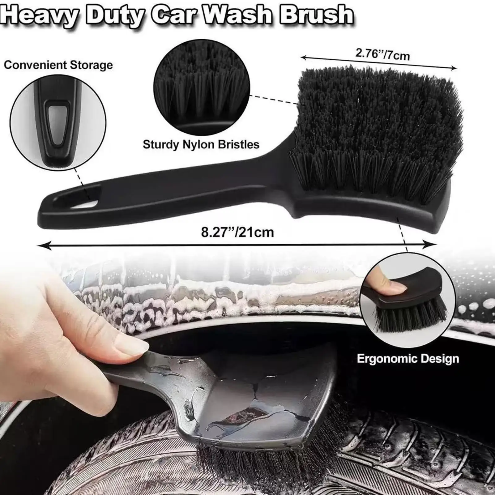 Набор для чистки автомобильных колес: щетки с мягкой и жесткой щетиной в сумке для дома, гаража, парковки, грузовиков, караванов, автодомов
Набор для чистки автомобильных колес: щетки с мягкой и жесткой щетиной в сумке для дома, гаража, парковки, грузовиков, караванов, автодомов