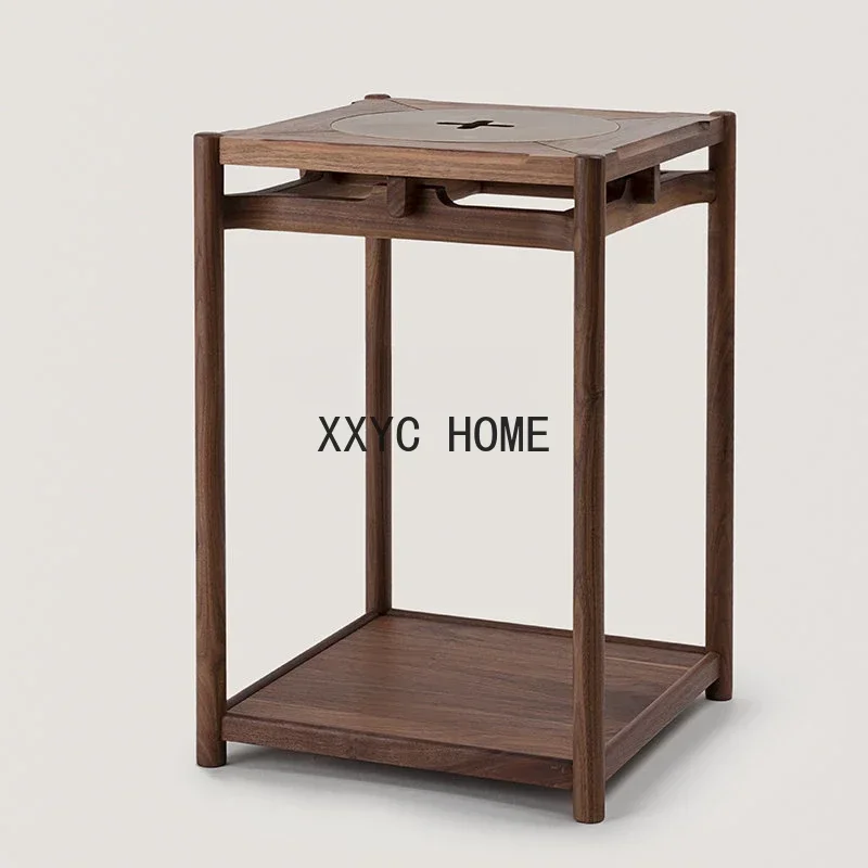 Side Table Chinese Style Black Walnut Solid Wood Living Room Side Table with Flower Rack Storage Rack
Side Table Chinese Style Black Walnut Solid Wood Living Room Side Table with Flower Rack Storage Rack