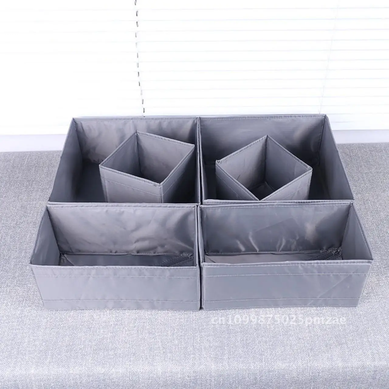 Six-Piece Oxford Cloth Drawer Set Washable Underwear Socks Storage Organizing Box Gray/White Large Medium Small
Six-Piece Oxford Cloth Drawer Set Washable Underwear Socks Storage Organizing Box Gray/White Large Medium Small