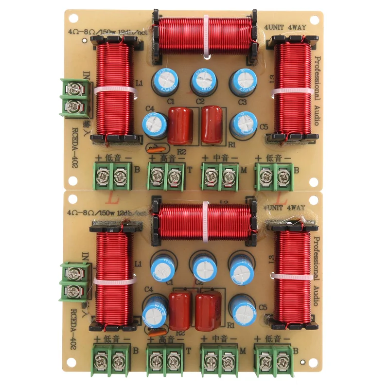 ABVJ-2Piece Frequency Divider Four-Frequency Audio Welding-Free Home Speaker Modified
ABVJ-2Piece Frequency Divider Four-Frequency Audio Welding-Free Home Speaker Modified