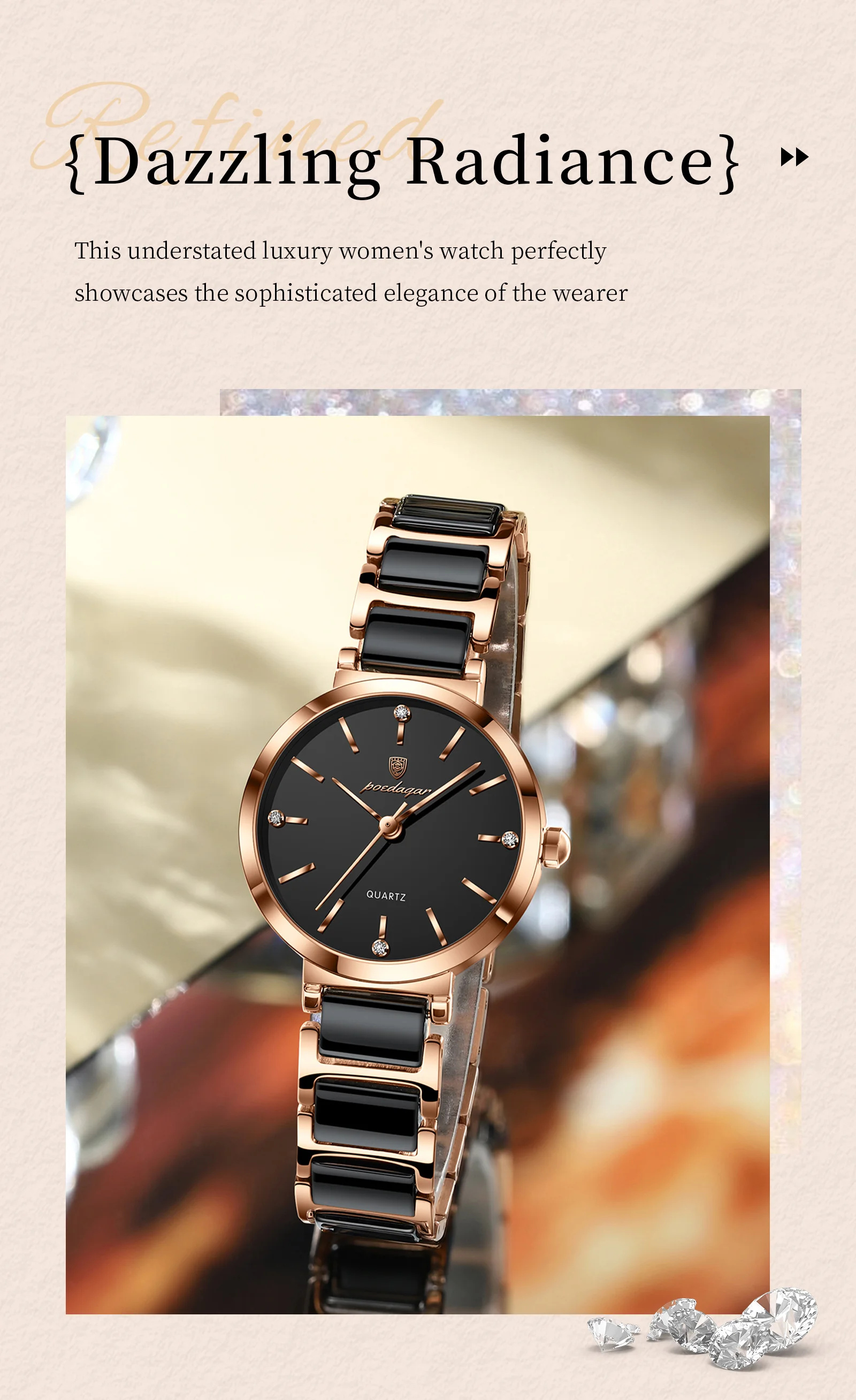 POEDAGAR Luxury Stylish Woman Clock Waterproof Casual Quartz Ladies Wristwatch Stainless Steel Fashion Women's Watches Reloj+Box POEDAGAR Luxury Stylish Woman Clock Waterproof Casual Quartz Ladies Wristwatch Stainless Steel Fashion Women's Watches Reloj+Box