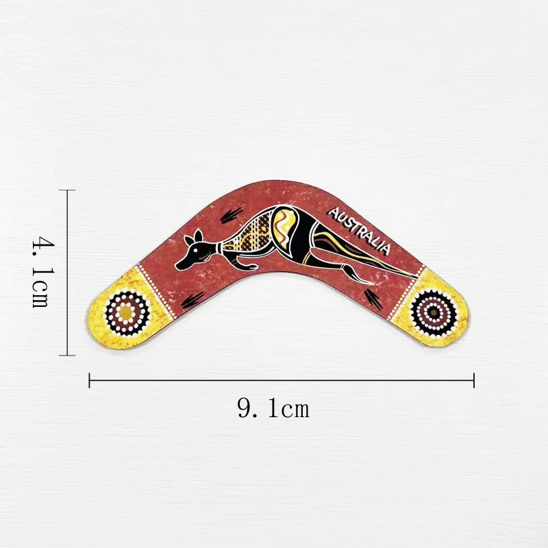 Australian boomerang world cultural tourism souvenir home decoration 3D soft magnetic refrigerator sticker
Australian boomerang world cultural tourism souvenir home decoration 3D soft magnetic refrigerator sticker
