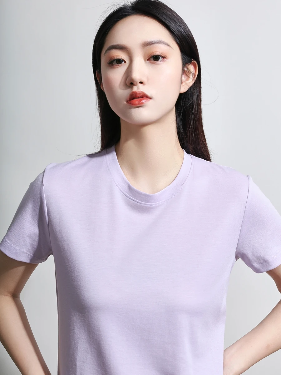 Женская футболка Mulan 2025: Новинка, однотонная, универсальная, из шелкового ацетата, с круглым вырезом, короткий рукав, T797, для повседневной носки, классический узор
Женская футболка Mulan 2025: Новинка, однотонная, универсальная, из шелкового ацетата, с круглым вырезом, короткий рукав, T797, для повседневной носки, классический узор