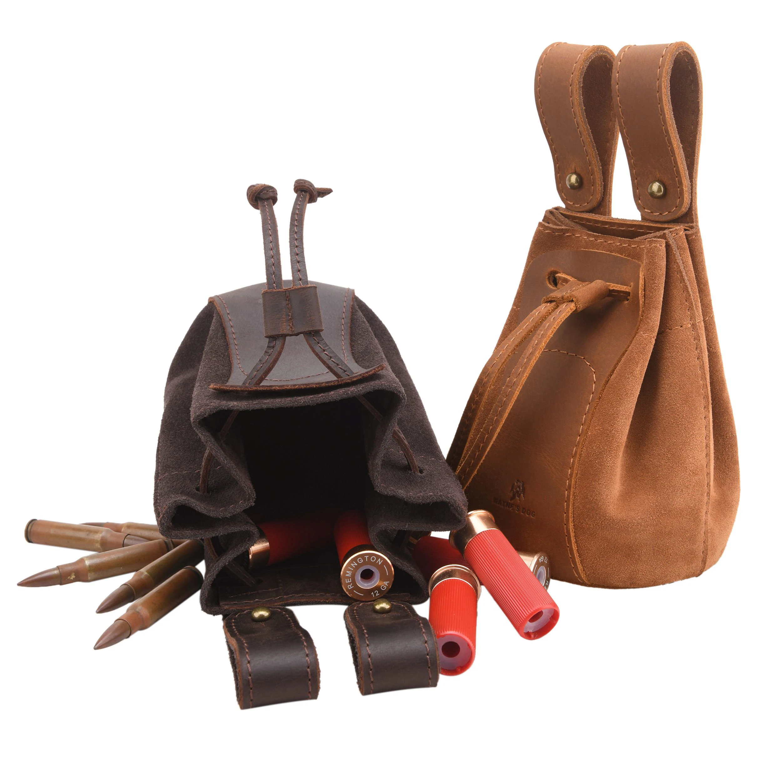 Shooting Leather & Suede Drawstring Bullets Ammo Shell Holder Bag Hunting Ammo Belt Pouch Vintage Look
Shooting Leather & Suede Drawstring Bullets Ammo Shell Holder Bag Hunting Ammo Belt Pouch Vintage Look