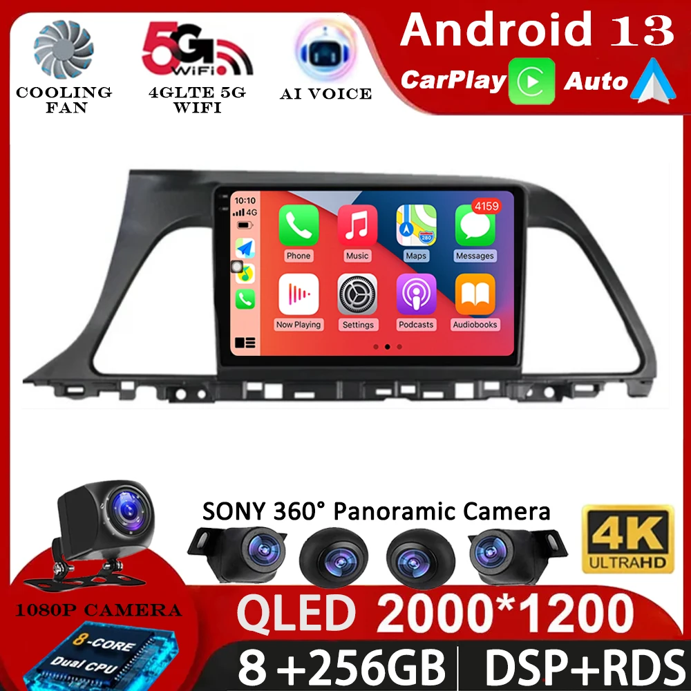 Android 13 Car Radio Multimedia Player For Hyundai Sonata 7 LF 2014 - 2017 Auto Carplay Car Stereo DSP wifi+4G Ai voice 2 Din BT
Android 13 Car Radio Multimedia Player For Hyundai Sonata 7 LF 2014 - 2017 Auto Carplay Car Stereo DSP wifi+4G Ai voice 2 Din BT