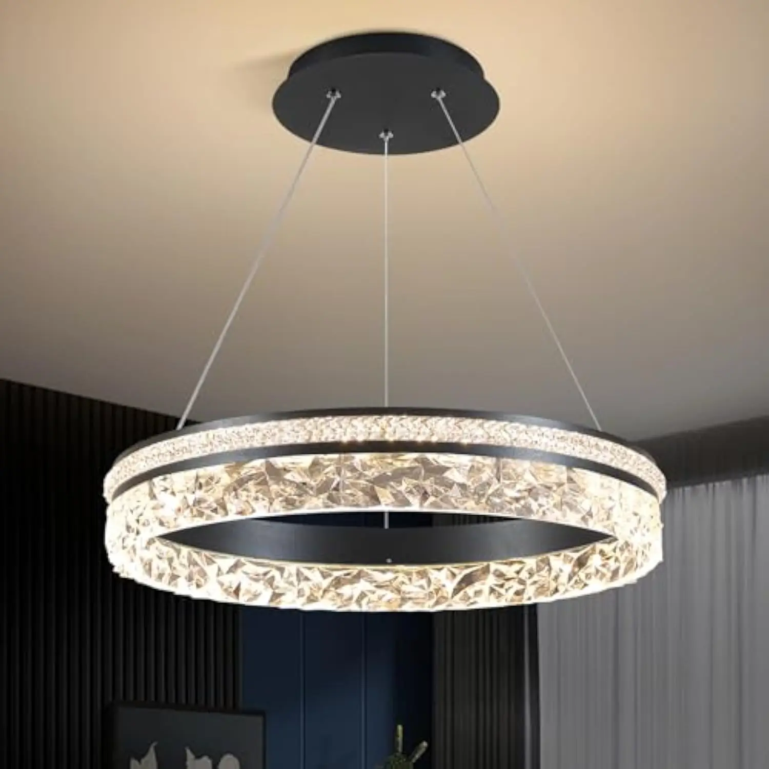 Modern LED Chandelier 1 Ring 19.7in Pendant Lighting for Kitchen Island 50W Dimmable LED Pendant Ceiling Light Black Hanging Li
Modern LED Chandelier 1 Ring 19.7in Pendant Lighting for Kitchen Island 50W Dimmable LED Pendant Ceiling Light Black Hanging Li