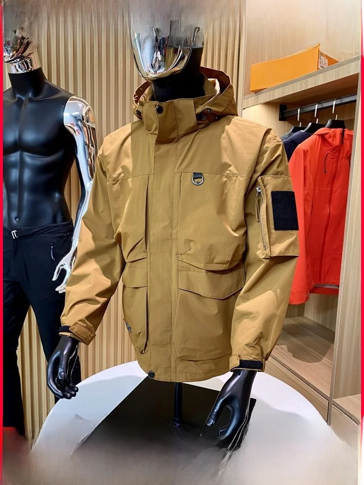 Outdoor Men's Windproof Multi-ket Workwear Jaet New Fall Winter Faion Stand Fit Long Sve Hooded Youth ular
Outdoor Men's Windproof Multi-ket Workwear Jaet New Fall Winter Faion Stand Fit Long Sve Hooded Youth ular