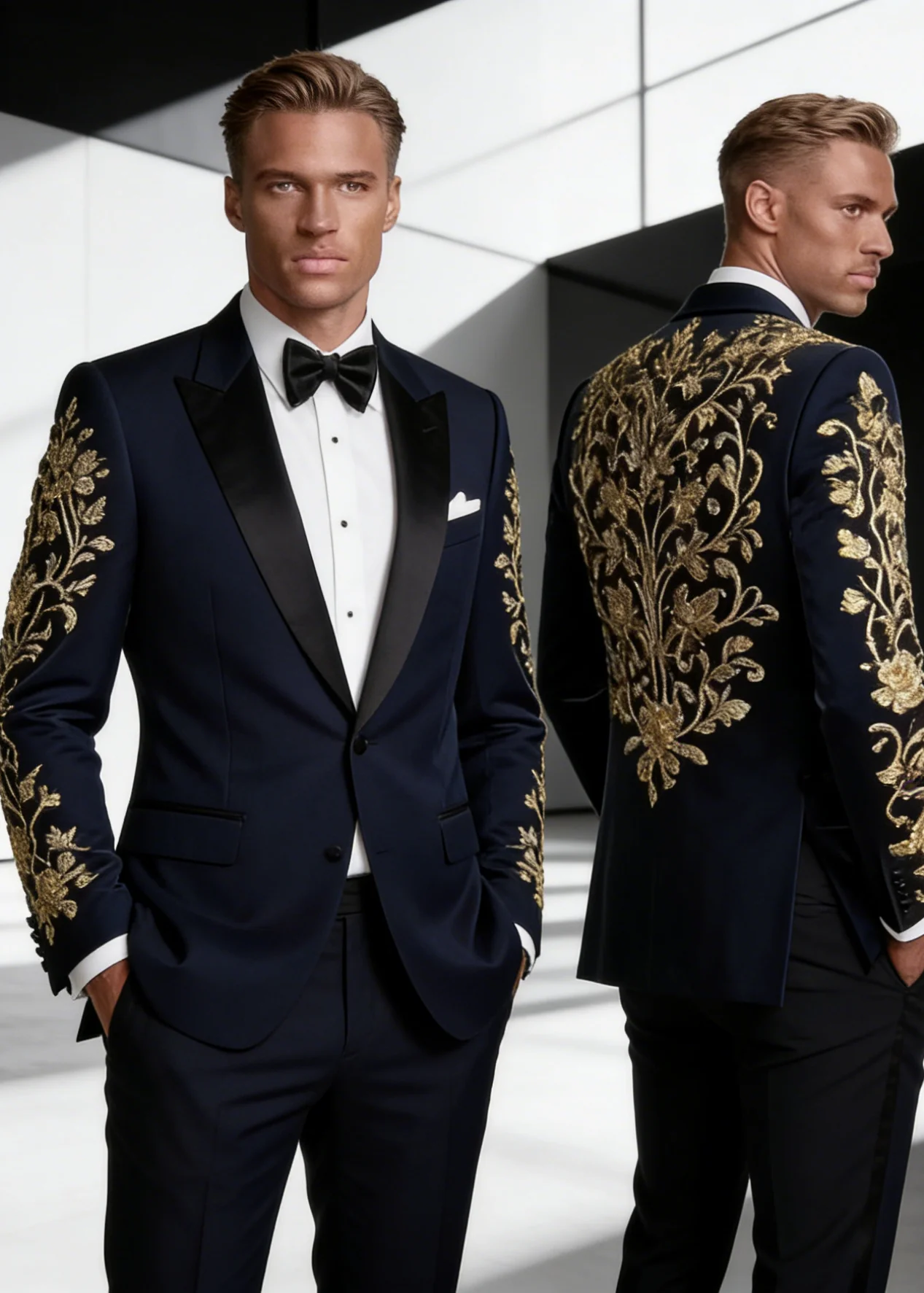 Handsome Fashion Men Suit For Wedding Crystals Beaded Attire Male Blazers Customized Slim Fit Groom Wedding Tuxedos Ropa hombre
Handsome Fashion Men Suit For Wedding Crystals Beaded Attire Male Blazers Customized Slim Fit Groom Wedding Tuxedos Ropa hombre