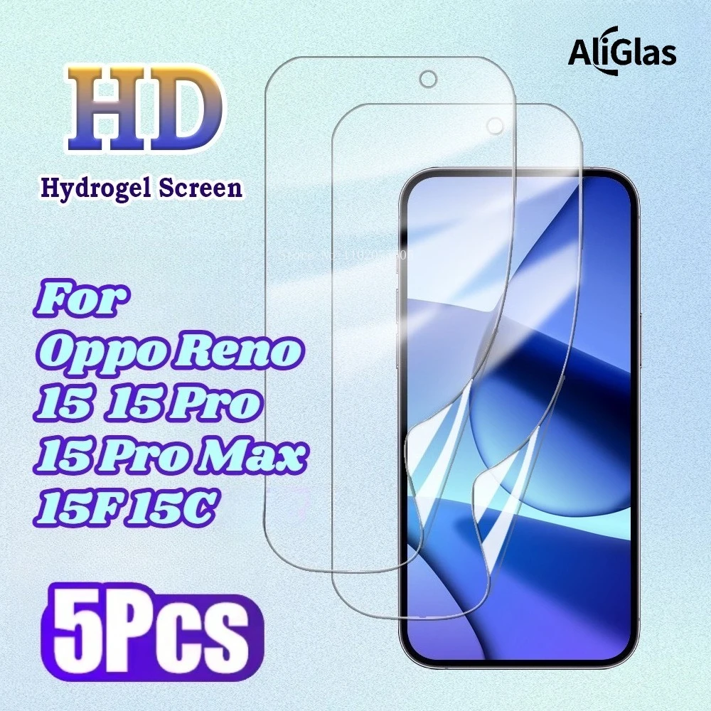 5 Pack HD Hydrogel Film for OPPO Reno 15F Anti-Scratch Self-Healing Glossy Screen Protector For OPPO Reno 15 Pro Max 15C 15 Pro
5 Pack HD Hydrogel Film for OPPO Reno 15F Anti-Scratch Self-Healing Glossy Screen Protector For OPPO Reno 15 Pro Max 15C 15 Pro