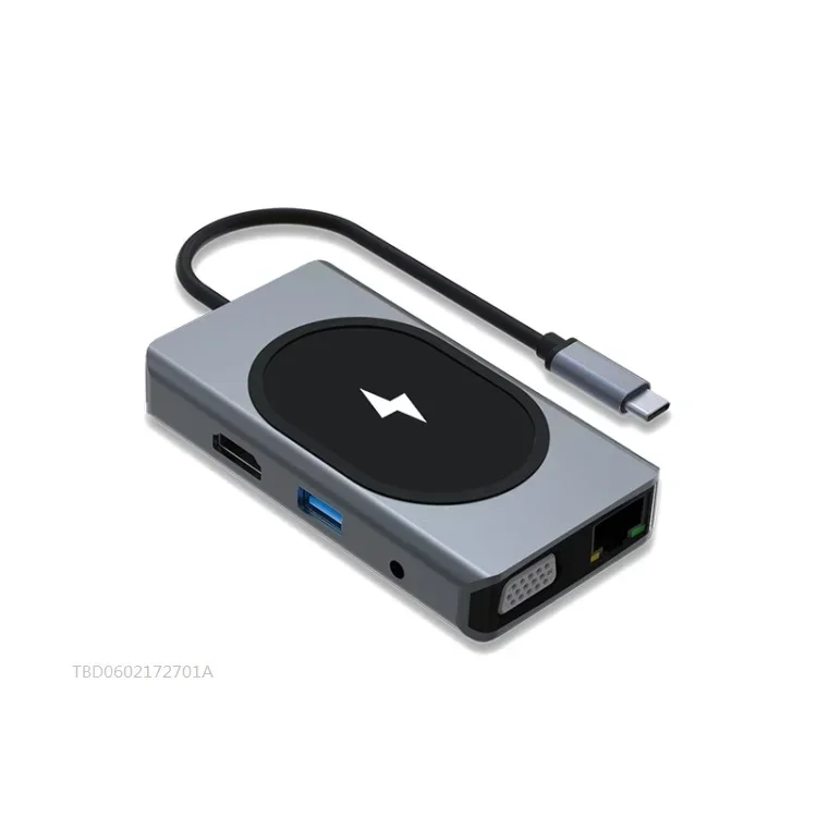 Good feedback 9 In 1 Wireless Charging Docking Hub Converter Laptop Docking Station USB C Hub Adapter
Good feedback 9 In 1 Wireless Charging Docking Hub Converter Laptop Docking Station USB C Hub Adapter