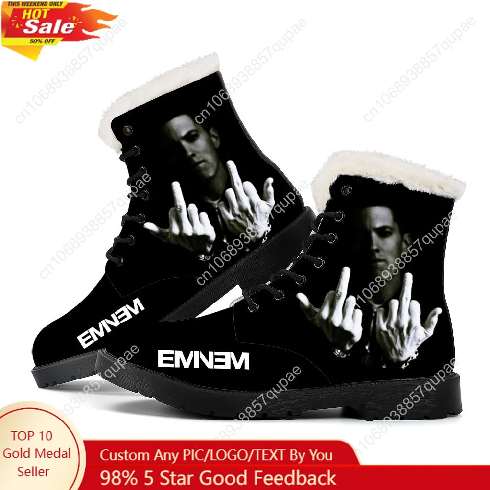 Eminem Hip-hop Rock Singer Plush Boots Mens Women Hip Hop Teenager Shoes Casual Boot Light High Quality Couple Customize Shoe
Eminem Hip-hop Rock Singer Plush Boots Mens Women Hip Hop Teenager Shoes Casual Boot Light High Quality Couple Customize Shoe