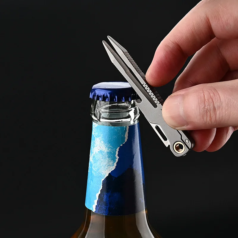 New Titanium Alloy Tweezers with Small Knife and Eyebrow Clip Portable Outdoor Camping EDC Small Tool Maintenance Fixture
New Titanium Alloy Tweezers with Small Knife and Eyebrow Clip Portable Outdoor Camping EDC Small Tool Maintenance Fixture