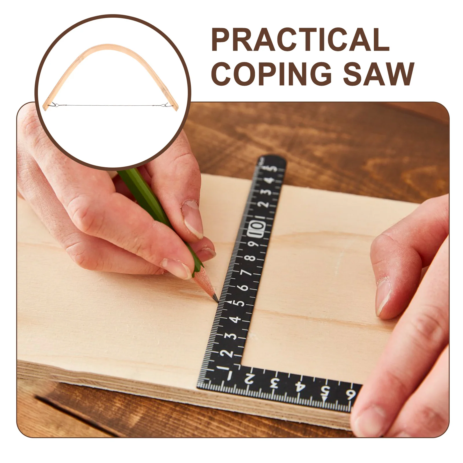 Coping Saw Woodworking Hand Saw Bow Design Rust Resistant Ergonomic Handle Portable For Diy Professional Use
Coping Saw Woodworking Hand Saw Bow Design Rust Resistant Ergonomic Handle Portable For Diy Professional Use