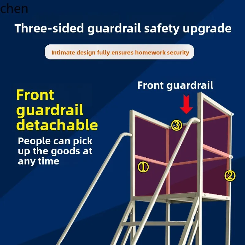 QZT Movable Platform Ladder Climbing Cart Engineering Step Ladder with Wheels Self-locking Warehouse Climbing Ladder
QZT Movable Platform Ladder Climbing Cart Engineering Step Ladder with Wheels Self-locking Warehouse Climbing Ladder