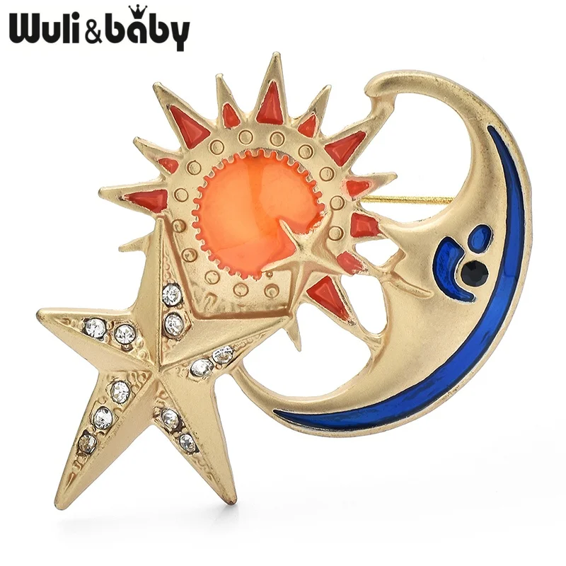 Wuli&baby Retro Sun Moon Star Brooches For Women Men Enamel Lovely Planets Party Office Brooch Pins Gifts
Wuli&baby Retro Sun Moon Star Brooches For Women Men Enamel Lovely Planets Party Office Brooch Pins Gifts