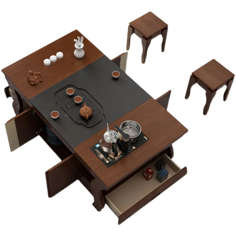 Kung Fu tea table set integrated tea table living room household fire stone tea table
Kung Fu tea table set integrated tea table living room household fire stone tea table