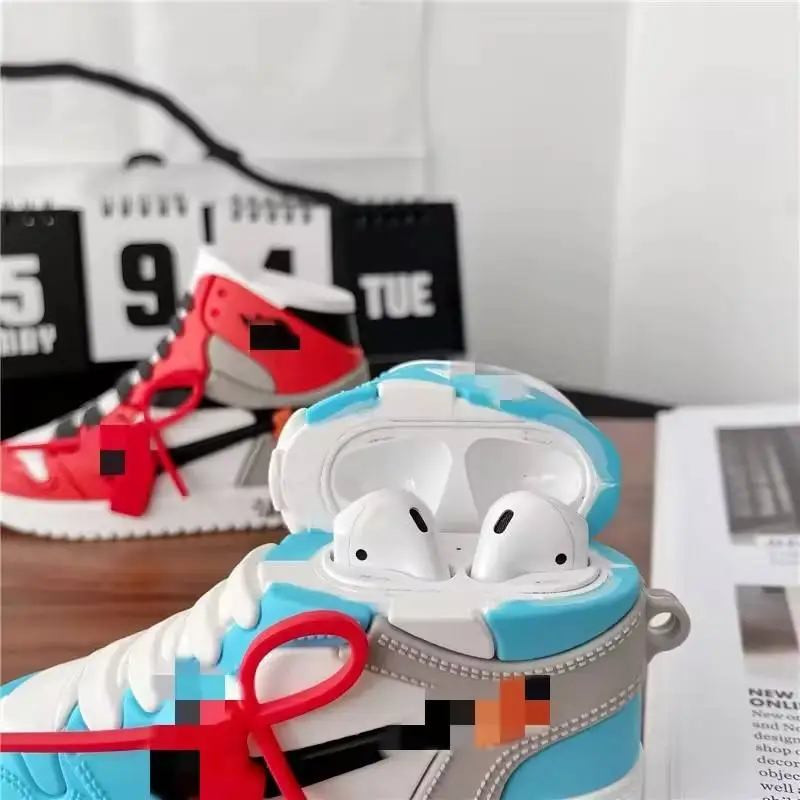 3D Sports shoes Design Earphone Case for Airpods Pro Fashion Cool Cover case for Airpods 1/2 
3D Sports shoes Design Earphone Case for Airpods Pro Fashion Cool Cover case for Airpods 1/2