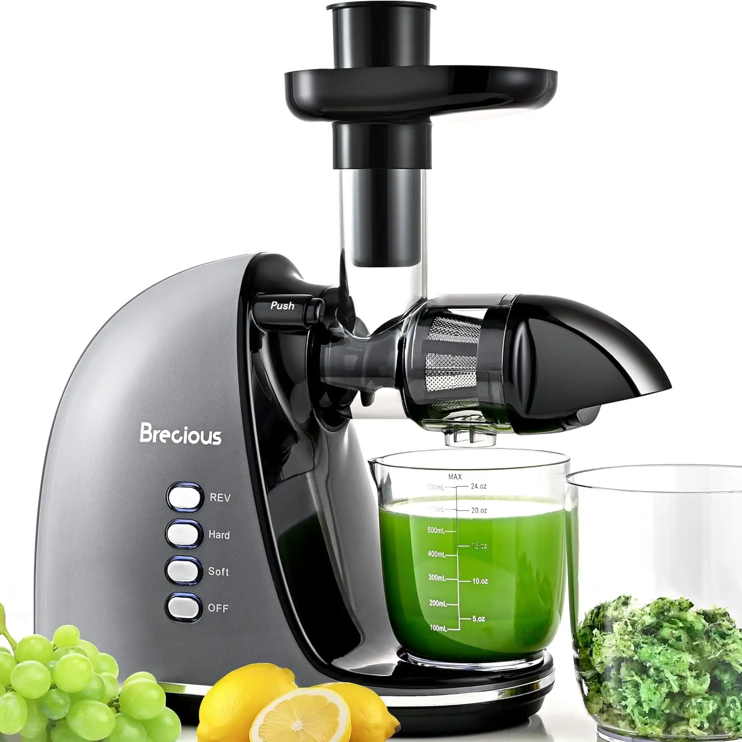 Slow Masticating Juicer with 2 Speed Modes, Quiet Motor, Reverse Function, BPA-Free, Easy Clean Silver
Slow Masticating Juicer with 2 Speed Modes, Quiet Motor, Reverse Function, BPA-Free, Easy Clean Silver