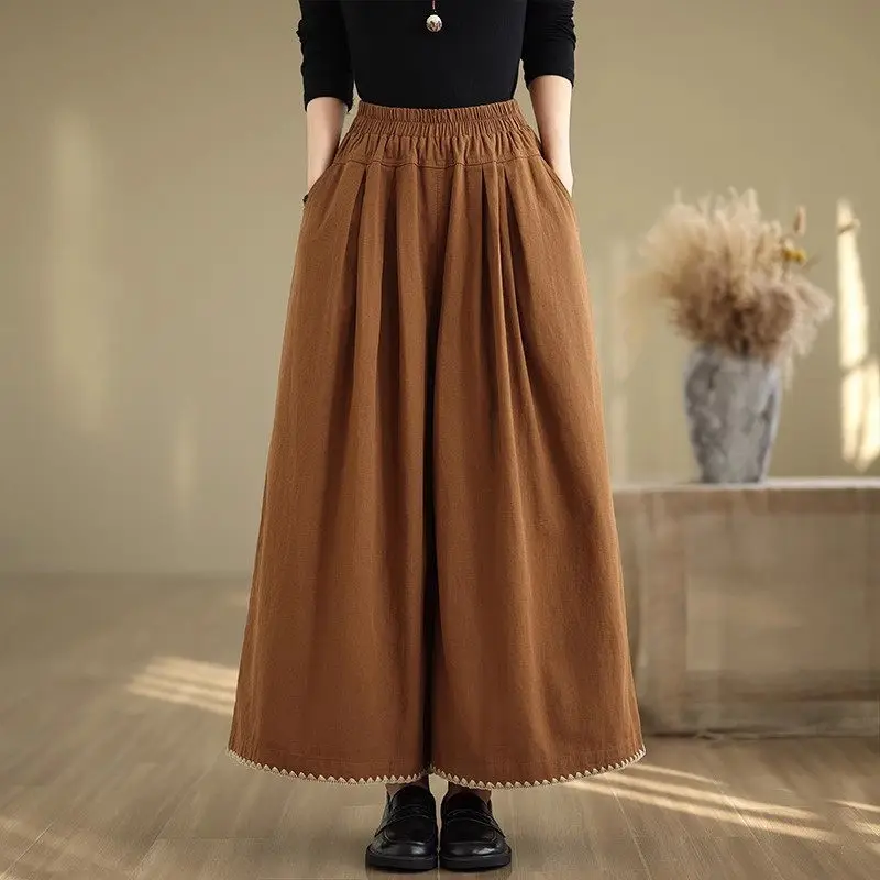Retro Loose Oversized Cotton And Linen Embroidered Wide Leg Pants For Women Autumn Fashion Versatile Casual Trousers K2436
Retro Loose Oversized Cotton And Linen Embroidered Wide Leg Pants For Women Autumn Fashion Versatile Casual Trousers K2436