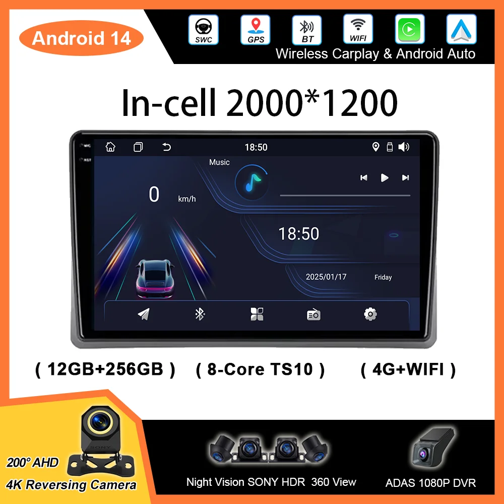 Android Radio Stereo For Toyota Land Cruiser 10 J100 100 1998-2007 Auto Player Multimedia GPS Navigation Head Unit 2Din Carplay
Android Radio Stereo For Toyota Land Cruiser 10 J100 100 1998-2007 Auto Player Multimedia GPS Navigation Head Unit 2Din Carplay
