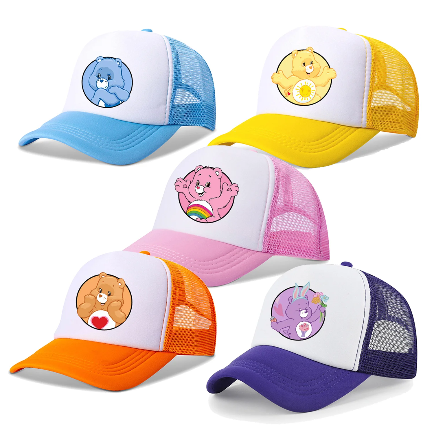 Caring Bears Baseball Cap Girls Boys Summer Sunshade Hats Mesh Visors Peaked Caps Snapback Adjustable Cute Children Sports Caps
Caring Bears Baseball Cap Girls Boys Summer Sunshade Hats Mesh Visors Peaked Caps Snapback Adjustable Cute Children Sports Caps