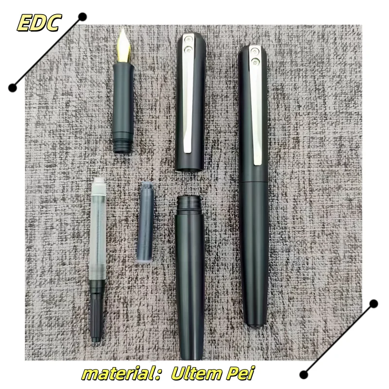 EDC PEI + перьевая ручка из титанового сплава, ручка для подписи, канцелярские принадлежности, многофункциональные портативные уличные инструменты
EDC PEI + перьевая ручка из титанового сплава, ручка для подписи, канцелярские принадлежности, многофункциональные портативные уличные инструменты