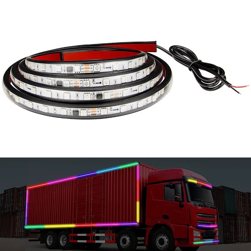 24V truck truck LED marquee middle network stream light, colorful phantom sun visor decoration eye-catching IP67 waterproof
24V truck truck LED marquee middle network stream light, colorful phantom sun visor decoration eye-catching IP67 waterproof