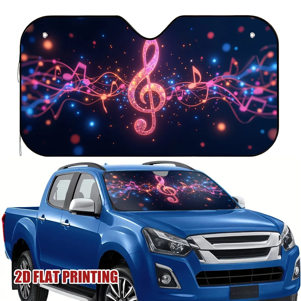Music Notes 1pc 2D Flat Pring Four Seasons General Windshield Sunshade for Car Polyester New Year Use
Music Notes 1pc 2D Flat Pring Four Seasons General Windshield Sunshade for Car Polyester New Year Use
