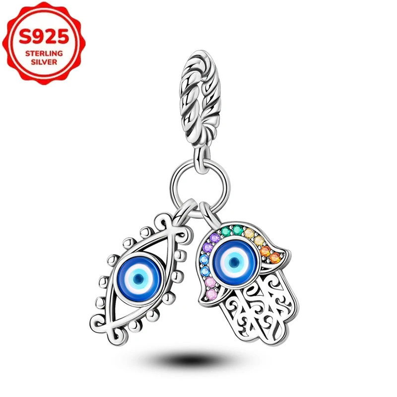 HOT Charms 925 Sterling Silver Colorful Hand Guardian Eye of The Palm Pendant Beads Womens Original 925 Bracelets DIY Jewelry
HOT Charms 925 Sterling Silver Colorful Hand Guardian Eye of The Palm Pendant Beads Womens Original 925 Bracelets DIY Jewelry