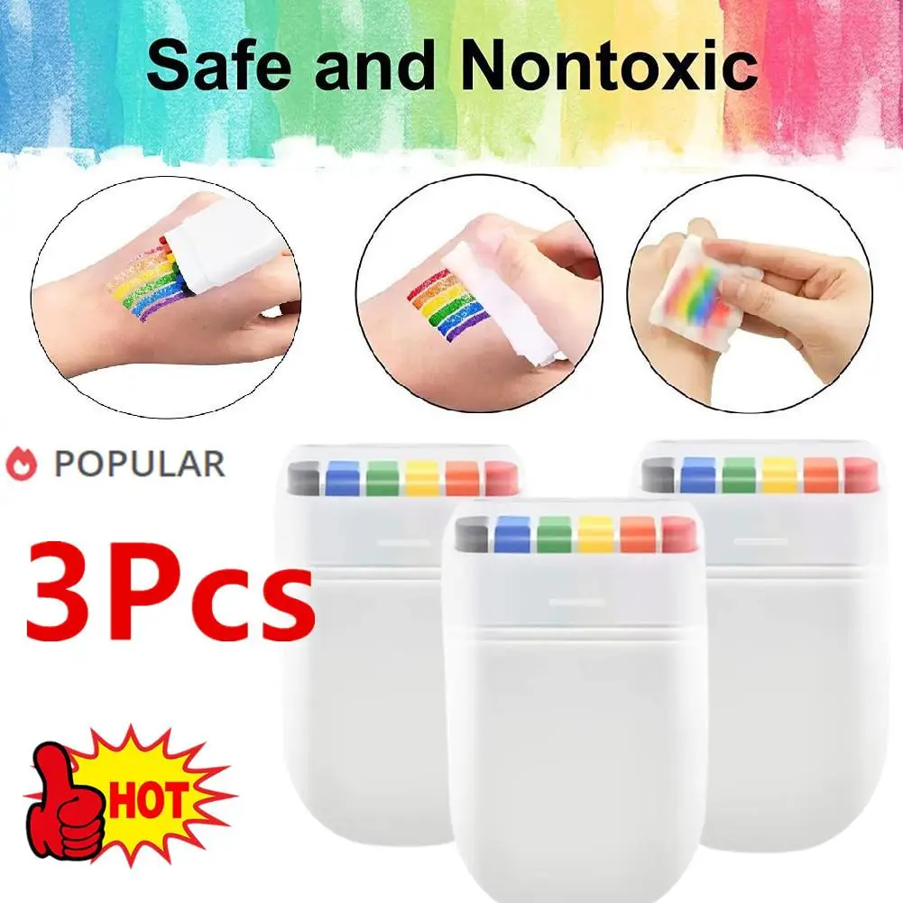 3X Colorful Rainbow Face Paint Crayons Washable Body Tattoo Pigment Pen Fluorescent Crayon Adult Kid Party Art Makeup Cosmetic
3X Colorful Rainbow Face Paint Crayons Washable Body Tattoo Pigment Pen Fluorescent Crayon Adult Kid Party Art Makeup Cosmetic
