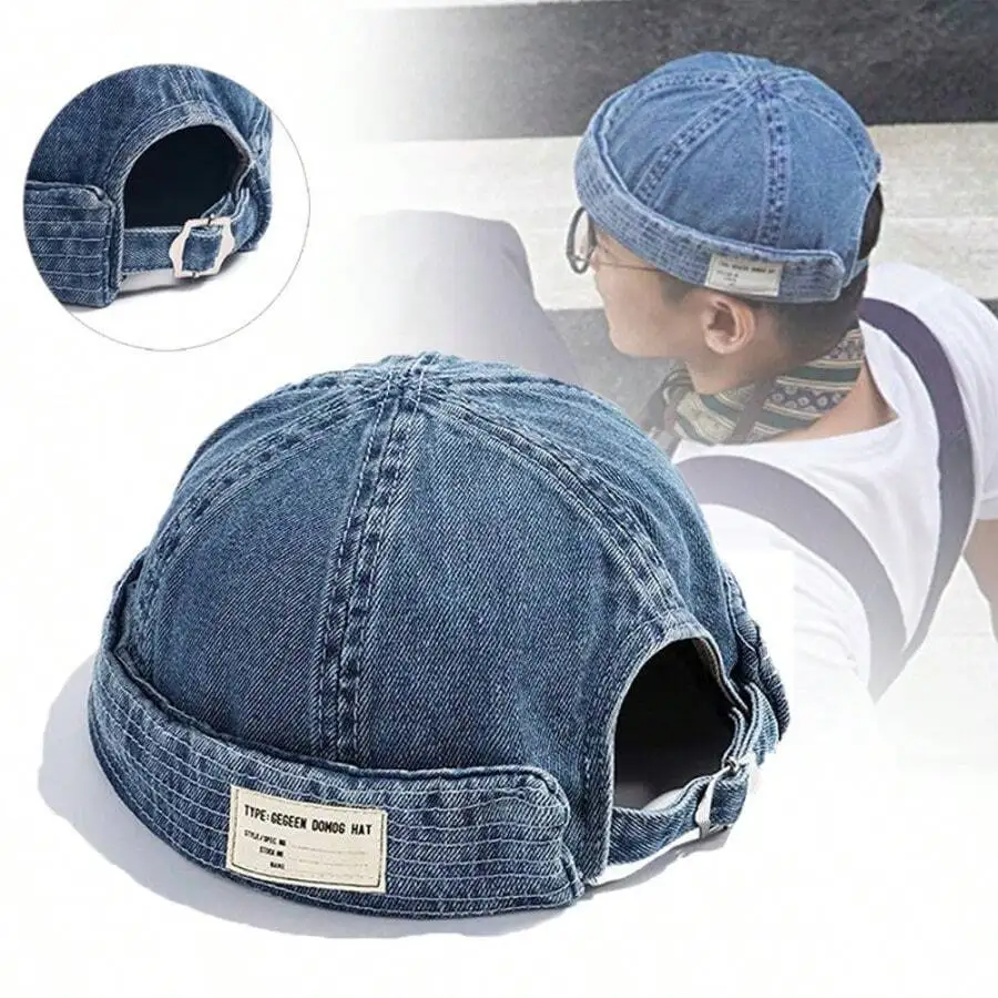 1Pc Men Sports Outdoor Clothing Casual Brimless Hat Brimless Denim Hat Men Women Retro Caps Washed Cowboy Skullcap Fashion Dome Cap Hiking Hat, Head Circumference Adjustable
1Pc Men Sports Outdoor Clothing Casual Brimless Hat Brimless Denim Hat Men Women Retro Caps Washed Cowboy Skullcap Fashion Dome Cap Hiking Hat, Head Circumference Adjustable