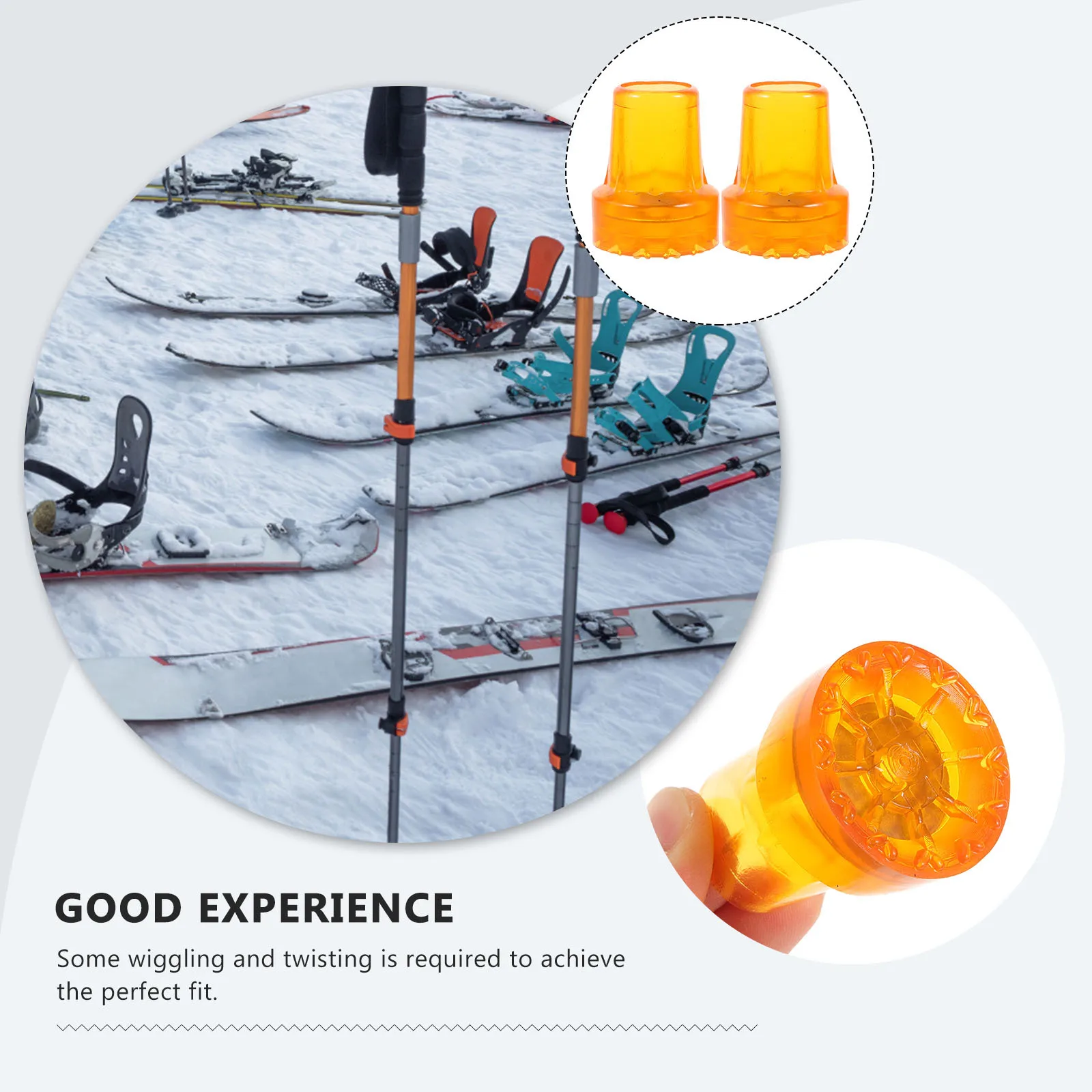 2Pcs Walking Stick Pole Tip Replacement Heavy-Duty Anti-Slip Crutch Tips Plastic Cane Foot Pads for Trekking Hiking Poles
2Pcs Walking Stick Pole Tip Replacement Heavy-Duty Anti-Slip Crutch Tips Plastic Cane Foot Pads for Trekking Hiking Poles