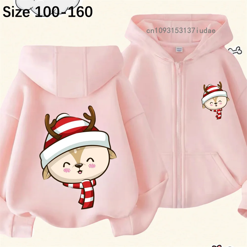 Christmas Antler Hoodie Children's Clothing Girl's Clothing Fashion Baby Boy's Clothing Autumn Warm Sports Zipper Top Coat Top
Christmas Antler Hoodie Children's Clothing Girl's Clothing Fashion Baby Boy's Clothing Autumn Warm Sports Zipper Top Coat Top