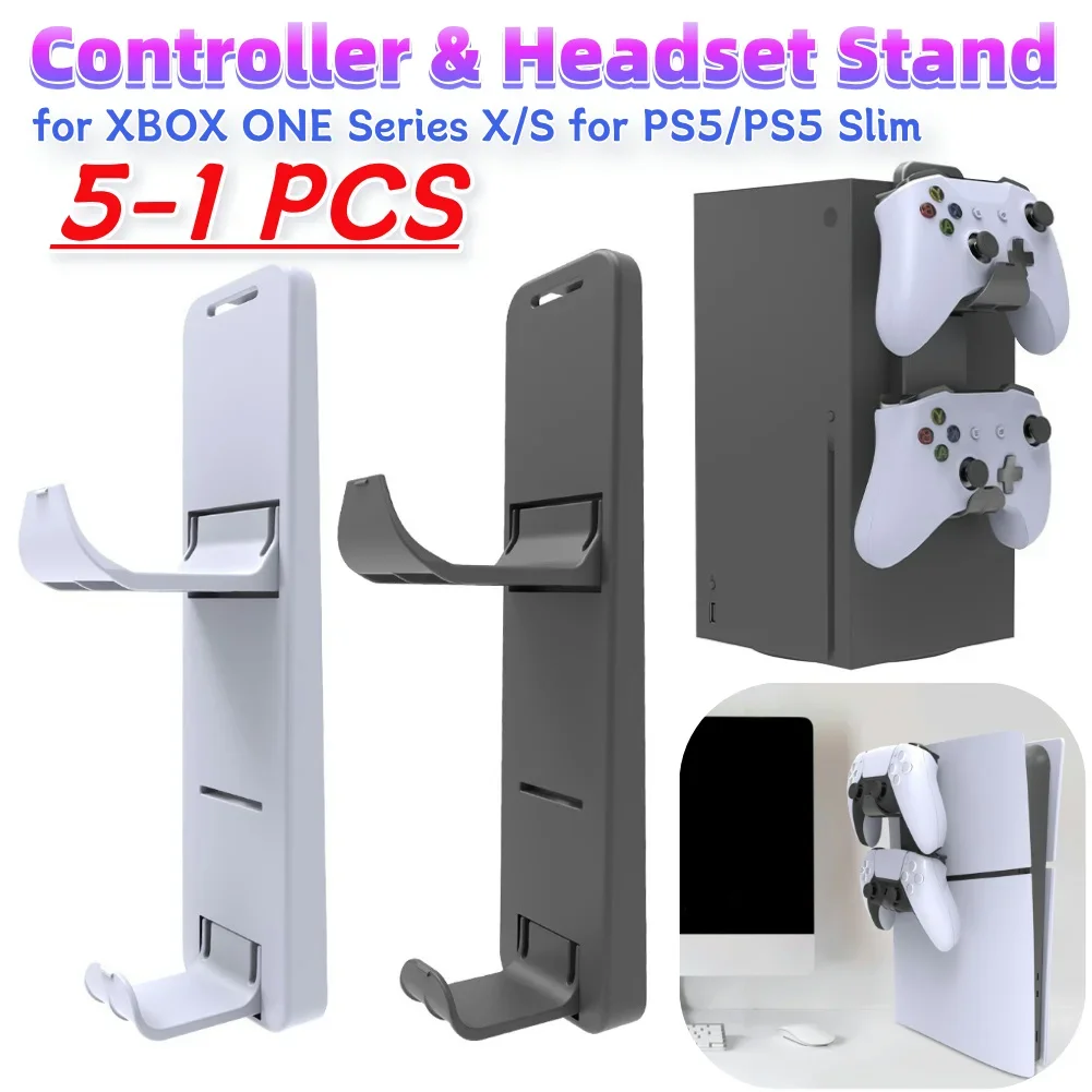 5-1PCS Gaming Headset Stand Rack for XBOX ONE Series X/S Game Controller Holder Hanger Earphone Storage Bracket for PS5/PS5 Slim
5-1PCS Gaming Headset Stand Rack for XBOX ONE Series X/S Game Controller Holder Hanger Earphone Storage Bracket for PS5/PS5 Slim