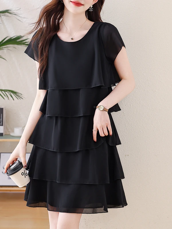Korean Style Casual Elegant Summer New Hebe Waist Cinching Slimming Chiffon Cake Skirt Women's Dress Vintage Straight Tube Skirt
Korean Style Casual Elegant Summer New Hebe Waist Cinching Slimming Chiffon Cake Skirt Women's Dress Vintage Straight Tube Skirt