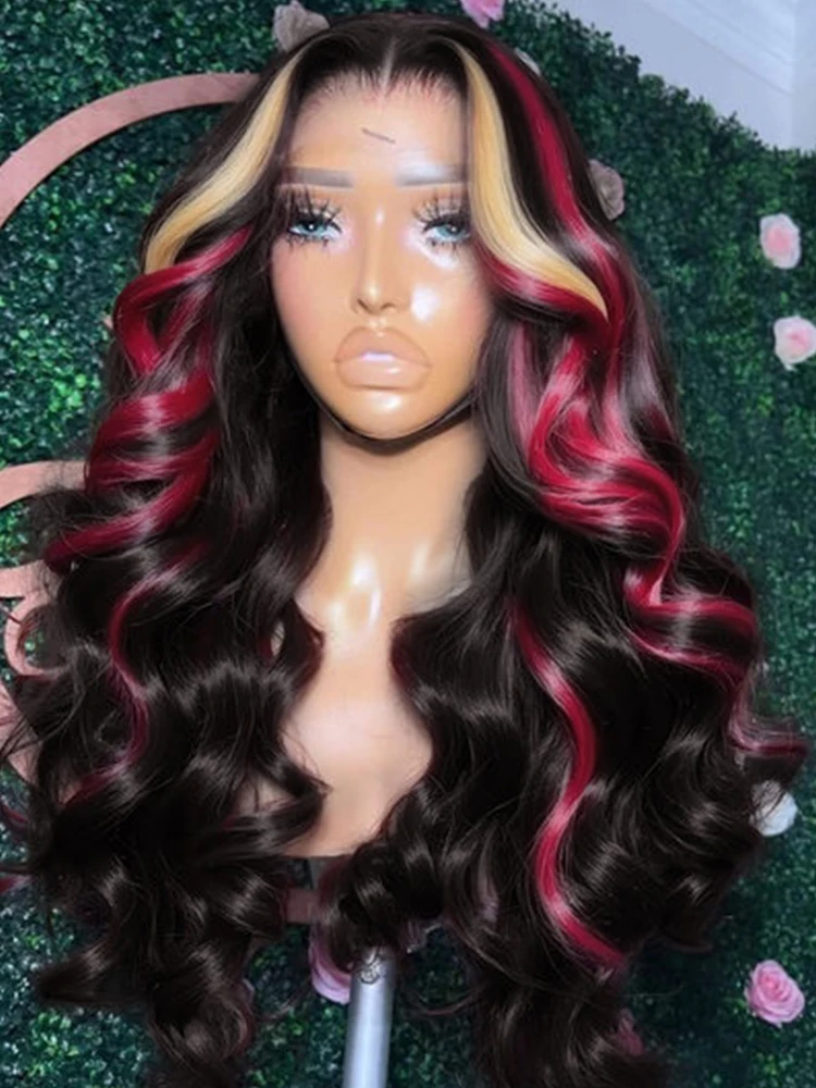 1B/99J/27 Burgundy Wig 30 Inch Highlight 5x5 Glueless 99J Body Wave Colored Lace Closure Blone Wigs Human Hair Wear And Go
1B/99J/27 Burgundy Wig 30 Inch Highlight 5x5 Glueless 99J Body Wave Colored Lace Closure Blone Wigs Human Hair Wear And Go