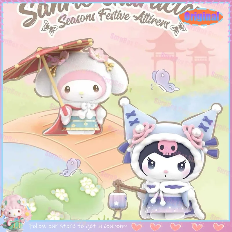 Оригинальный элегантный наряд Four Seasons, экшн-фигурка, глухая коробка, виниловая кукла, коробка-сюрприз, Kawaii Kuromi, кулон, подарок на день рождения
Оригинальный элегантный наряд Four Seasons, экшн-фигурка, глухая коробка, виниловая кукла, коробка-сюрприз, Kawaii Kuromi, кулон, подарок на день рождения