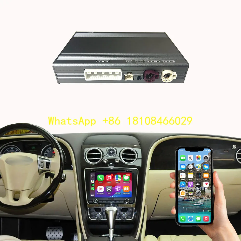 Wireless Carplay Bentley Flying Spur Continental 2012-2017 RNS810 Android Auto Plug Play MMI Carplay Box 
Wireless Carplay Bentley Flying Spur Continental 2012-2017 RNS810 Android Auto Plug Play MMI Carplay Box